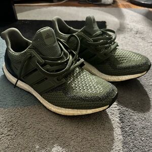 Adidas Olive Green Athletic Sneakers